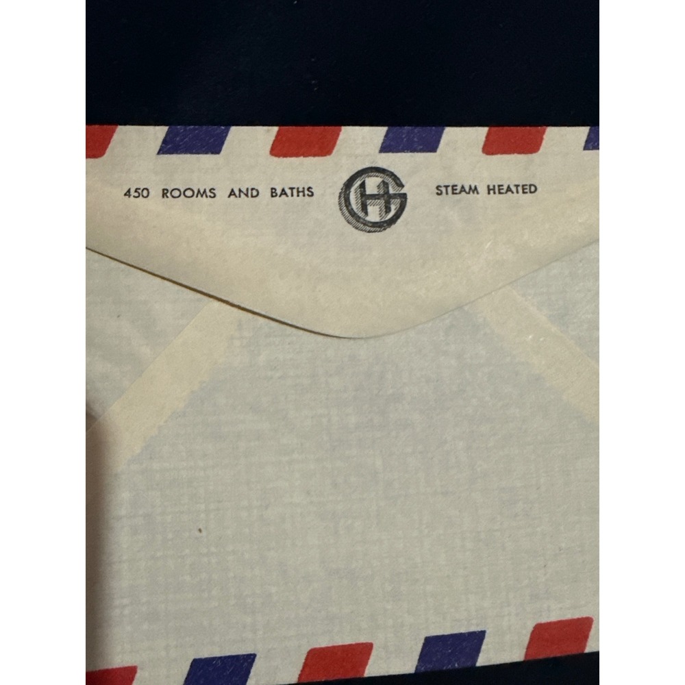Hotel Geneve Air Mail Envelope Vintage Mexico Ephemera Mid Century Stationery‎ - Picture 5 of 9